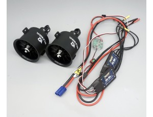 Xfly-Model Galaxy X7 70mm V2 12 Blade 3060 2000Kv EDF Twin Power Combo For 6S High Speed